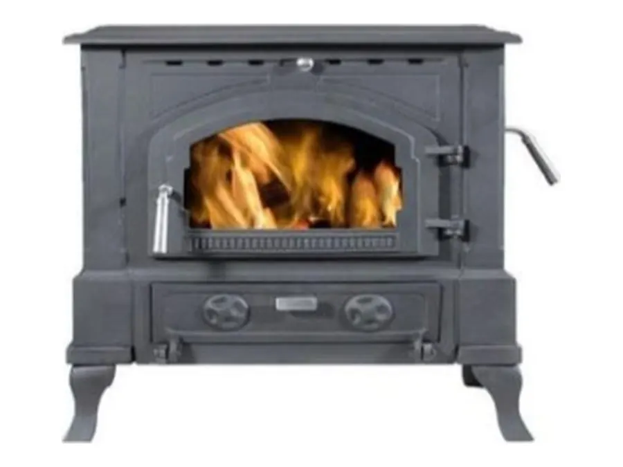 Worcester cast-iron stove with brass handles